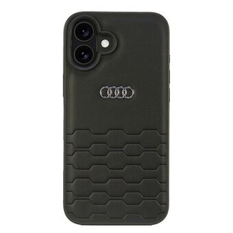 Audi Synteettinen Nahka iPhone 16 Plus 6.7" musta/black kovakotelo AU-TPUPCIP16M-GT/D2-BK