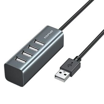 AWEI HUB CL-122 4xUSB-A / USB-A musta / musta