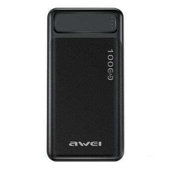 AWEI PowerBank P5K 10000mAh 2.1A musta/black 2xUSB