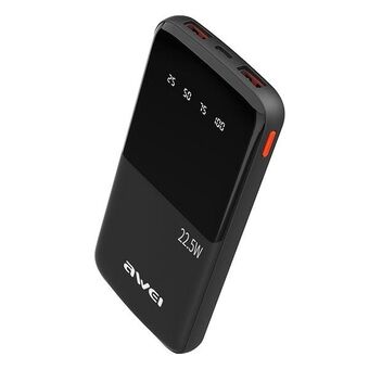 AWEI PowerBank P10K 10000 mAh 22,5W musta/black