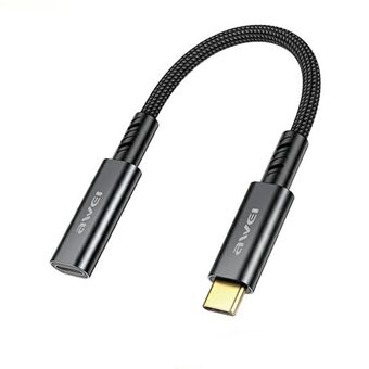 AWEI Adapteri CL-216T Lightning/USB-C musta