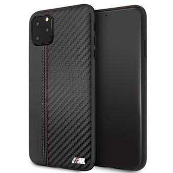 Etui hardcase BMW BMHCN65MCARBK iPhone 11 Pro Max, musta PU-hiilikuitu