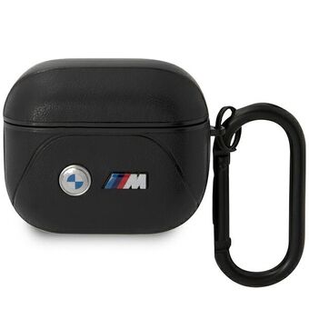 BMW BMA322PVTK AirPods 3 gen kansi musta/musta nahkainen Curved Line