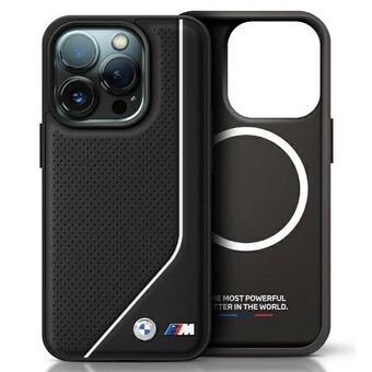 BMW BMHMP16L23PUCPK iPhone 16 Pro 6.3" musta/black kovakuori M Perforated Twisted Line MagSafe