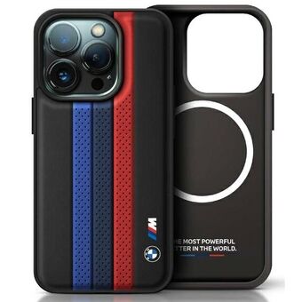 BMW BMHMP16L23PUPTK iPhone 16 Pro 6.3" musta/black kovakotelo M Perf. Tricolor Printed Stripes MagSafe