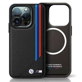 BMW BMHMP16X23PUTRK iPhone 16 Pro Max 6.9" musta/black kovakotelo M Meshed Tricolor Stripes MagSafe