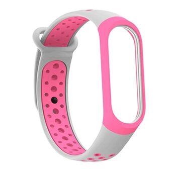 Beline vyö Mi Band 3/4 design pinkki-harmaa / pinkki-harmaa