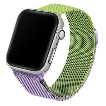 Beline Apple Watch Stålrem 42/44/45/49 mm grøn/lilla grøn/lilla