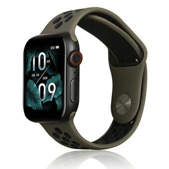 Beline Apple Watch Sport silikoniranneke 38/40/41 mm ruskea/musta ruskea/musta