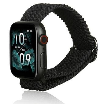 Beline Apple Watch tekstiiliranneke 38/40/41mm musta/musta