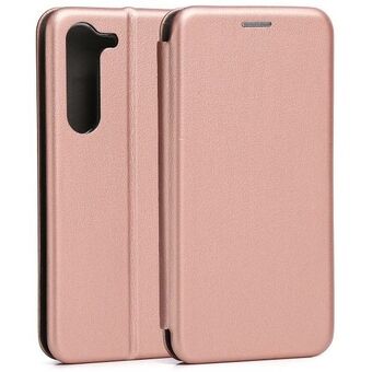 Beline Book Magnetic Case Samsung S23 S911 ruusukulta/ruusukulta