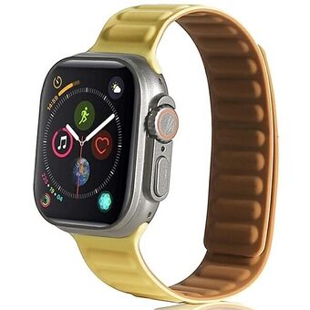 Beline Apple Watch Magneettinen ranneke 42/44/45/49 mm keltainen/keltainen