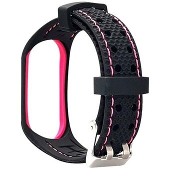 Beline Strap Sport Mi Band 6/5 musta/vaaleanpunainen musta/vaaleanpunainen