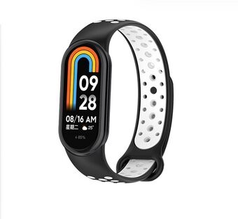 Beline pasek Mi Band 8 -muotoilu, musta-valkoinen