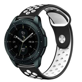 Beline pasek Watch 20mm Sport Silicone czarno-biały musta/valkoinen laatikko