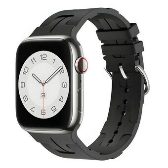 Beline pasek Apple Watch Silikoni Ultra 38/40/41mm musta / musta laatikko