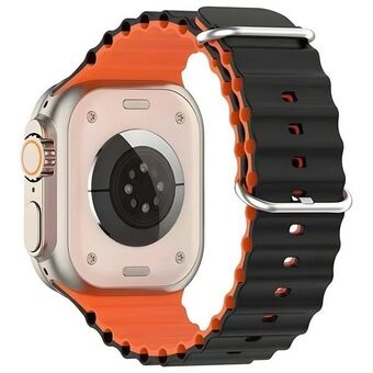 Beline pasek Apple Watch Silicone Waves 42/44/45/49mm czarno-pomarańczowy /black-orange box

Beline ranneke Apple Watchiin, silikonia, aaltoileva kuviointi, 42/44/45/49mm, musta-oranssi, rasiassa.