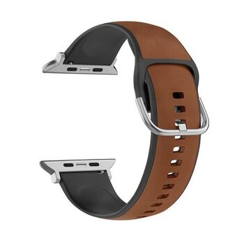 Beline pasek Apple Watch Silico Leather 38/40/41mm brązowo-czarny /brown-black box 

voisi suomentaa seuraavasti: 

Beline-nahkaranneke Apple Watchiin Silico Leather 38/40/41mm ruskean-musta /ruskea-musta -pakkaus