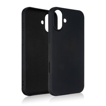 Beline Etui Silikoni iPhone 16 6,1" musta/black