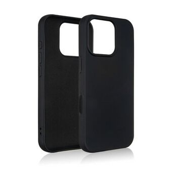 Beline Etui Silikoni iPhone 16 Pro 6.3" musta/black