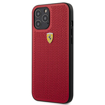 Ferrari FESPEHCP12LRE iPhone 12 Pro Max 6,7" punainen/punainen kova kotelo on Track rei\'itetty