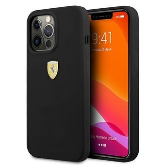 Ferrari FESSIHCP13LBK iPhone 13 Pro / 13 6,1" musta / musta kovakotelo silikoni