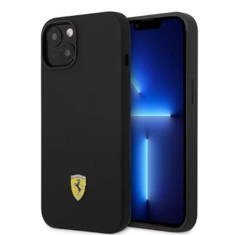 Ferrari FEHMSIP14SBK iPhone 14 6,1" musta/musta kovakotelo silikonimetallilogo Magsafe