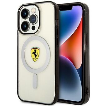 Ferrari FEHMP14LURKT iPhone 14 Pro 6,1" kirkas/läpinäkyvä kovakotelo Outline Magsafe