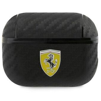 Ferrari FESAP2CABK AirPods Pro 2 -kuori musta/musta On Track PU Carbon