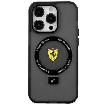 Ferrari FEHMP15MUSCAK iPhone 15 Plus / 14 Plus 6.7" musta kovaholkkikotelo, jossa on Ring-teline, 2023-kokoelma MagSafe