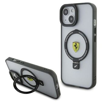 Ferrari FEHMP15MUSCAH iPhone 15 Plus / 14 Plus 6.7" läpinäkyvä kovakuori Ring Stand 2023 kokoelma MagSafe