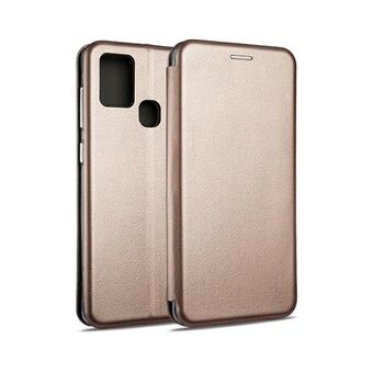 Beline Etui Kirja Magneettinen Samsung A21s A217 vaaleanpunaisen kultainen/roosan kultainen