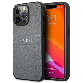 Guess GUHCP13LPSASBGR iPhone 13 Pro / 13 6,1" harmaa / harmaa Saffiano-hihna