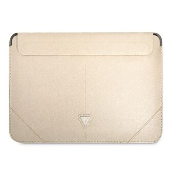 Guess Sleeve GUCS16PSATLE 16" beige / beige Saffiano Triangle -logo