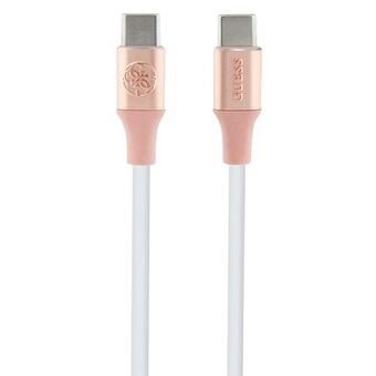 Arvaa GUCCLALRGDP-USB-C-USB-C-kaapeli, 1,5 metriä, nopea lataus, pinkki Ebossed-logo.