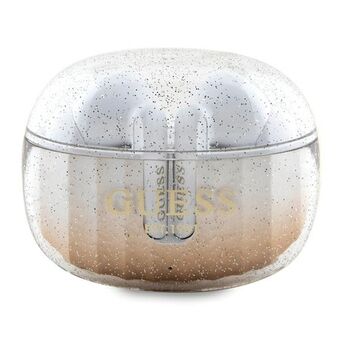 Arvaa Bluetooth-kuulokkeet GUTWSHDGKEED TWS + kulta/hopea Glitter Gradient -latausasemalla