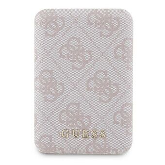 Arvaa Powerbank indukcyjny 15W GUPB5FP4EMGP 5000mAh pinkki/vaaleanpunainen 4G Leather Metal Logo MagSafe