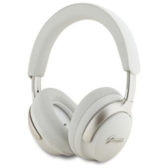 Guess Bluetooth ANC over-ear kuulokkeet GUBHC22PSFCSME beige Metallikäsikirjoituslogo