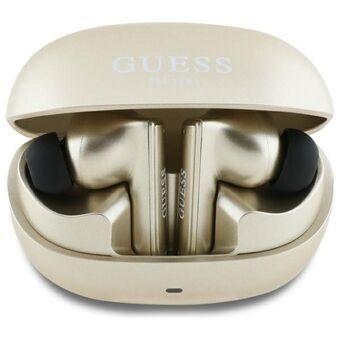 Guess Bluetooth-kuulokkeet GUTWST88MCTGD TWS + latausalusta kultainen/kulta Capsule Printed Logo