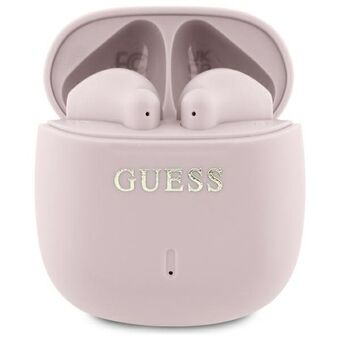 Guess Bluetooth-kuulokkeet GUTWSJ14ESGP TWS + latausasema vaaleanpunainen/pinkki Painettu Classic-logo