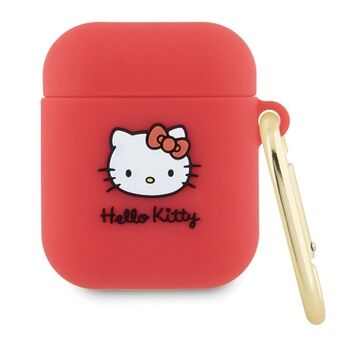 Hei Kitty HKA23DKHSF Airpods 1/2 suojakuori fuksia/sušia Silikoni 3D Kitty-pää