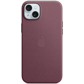 Etui Apple MT4A3ZM/A iPhone 15 Plus 6.7" MagSafe, punainen mulberry FineWoven-suojakuori.