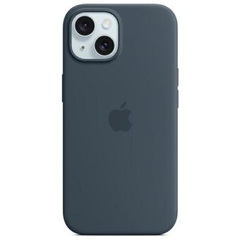 Etui Apple MT123ZM/A iPhone 15 Plus / 14 Plus 6.7" MagSafe, sininen/myrskyn sininen silikonikuori