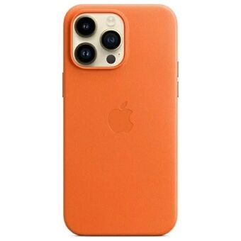 Etui Apple MPPR3FE/A iPhone 14 Pro Max 6.7" MagSafe oranssi/orange Nahkakotelo