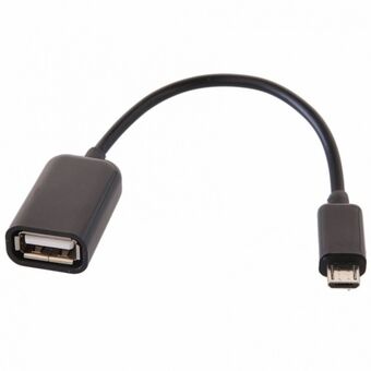 Adapter microUSB-USB OTG musta/black