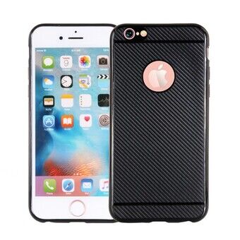 Cover Carbon Fiber iPhone 7 Plus musta / musta