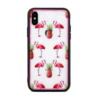 Hearts iPhone 6 / 6S kannen muotoilu 1 kirkas (flamingot)