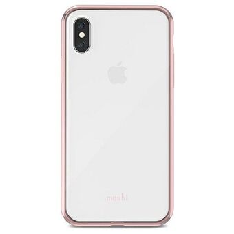 Moshi Vitros Kansi iPhone X / iPhone XS Vaaleanpunainen Läpinäkyvä / Orchid Pink 