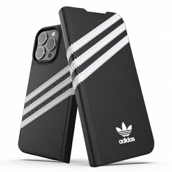 Adidas OR Booklet Case PU iPhone 13 Pro / 13 6,1" musta valkoinen/musta valkoinen 47112