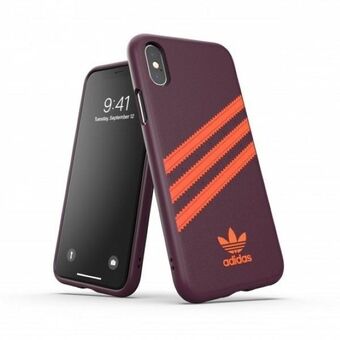 Adidas OR Molded PU iPhone X / XS viininpunainen-oranssi / maroon-oranssi 40561